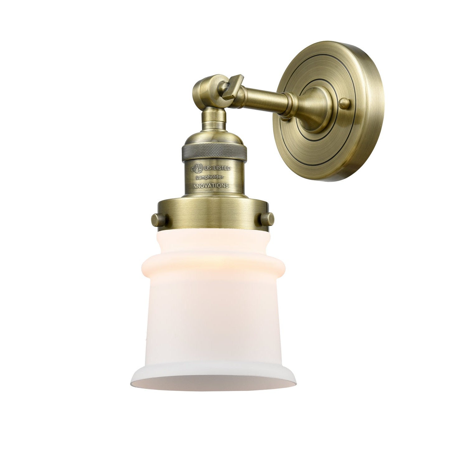 Innovations Franklin Restoration 203-AB-G181S-LED Wall Sconce Light - Antique Brass