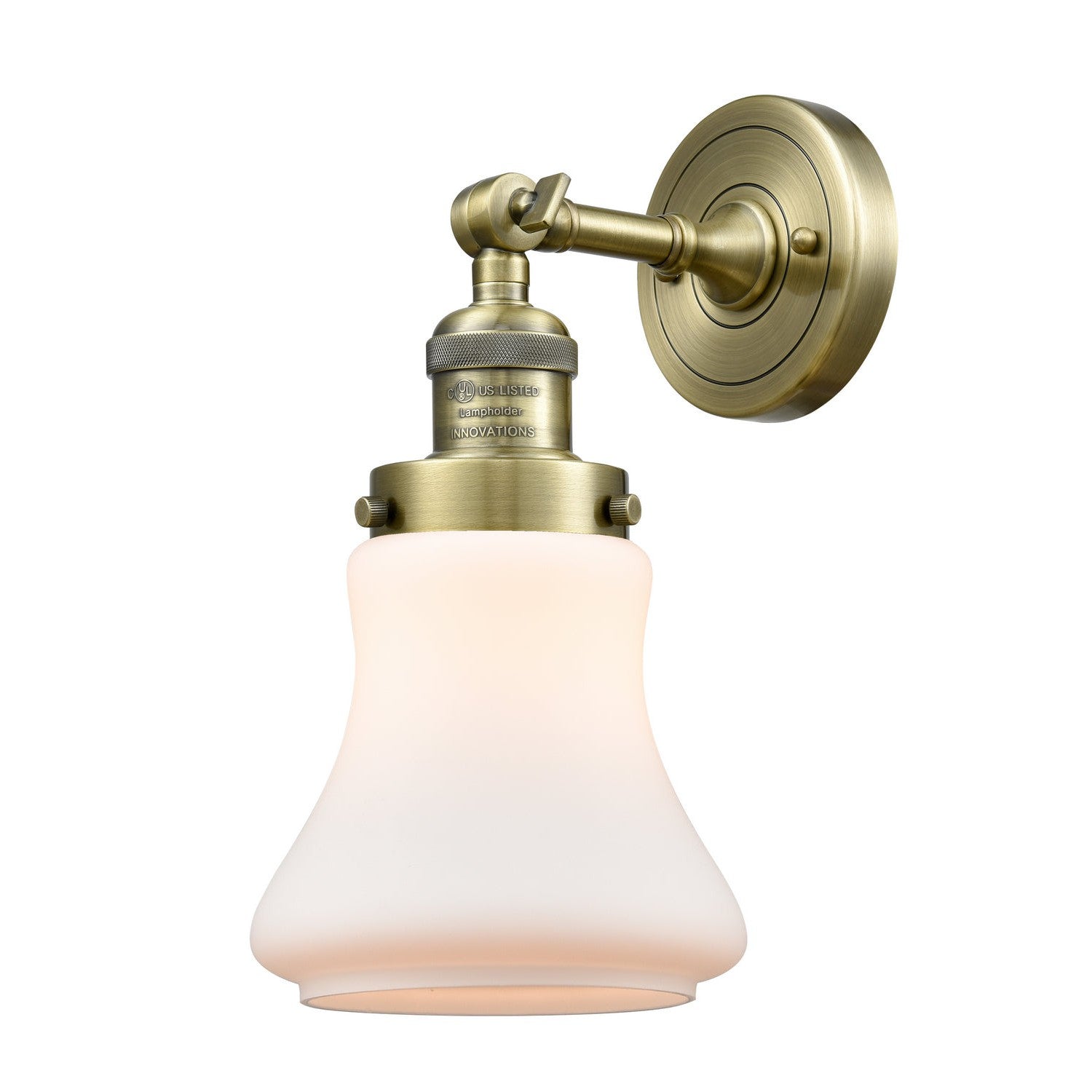 Innovations Franklin Restoration 203-AB-G191-LED Wall Sconce Light - Antique Brass