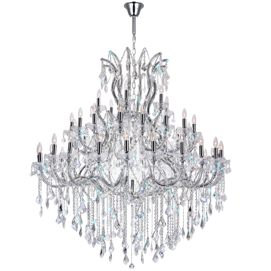 CWI Maria Theresa 8318p60c-49 (clear)-a Chandelier Light - Chrome