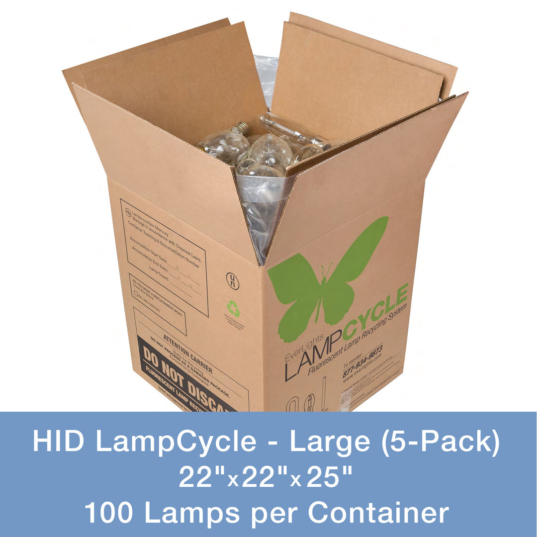 Everlights Recycling 9003030  Hid Large (5-Pack) Lampcycle Mail-In Kit Decor Bronze / Dark