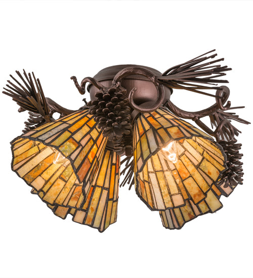 Meyda Tiffany Delta 105716 Ceiling Fan - Mahogany Bronze