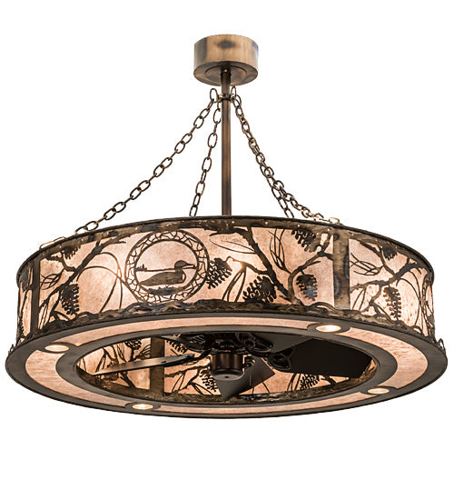 Meyda Tiffany Loon 193177 Ceiling Fan - Antique Copper