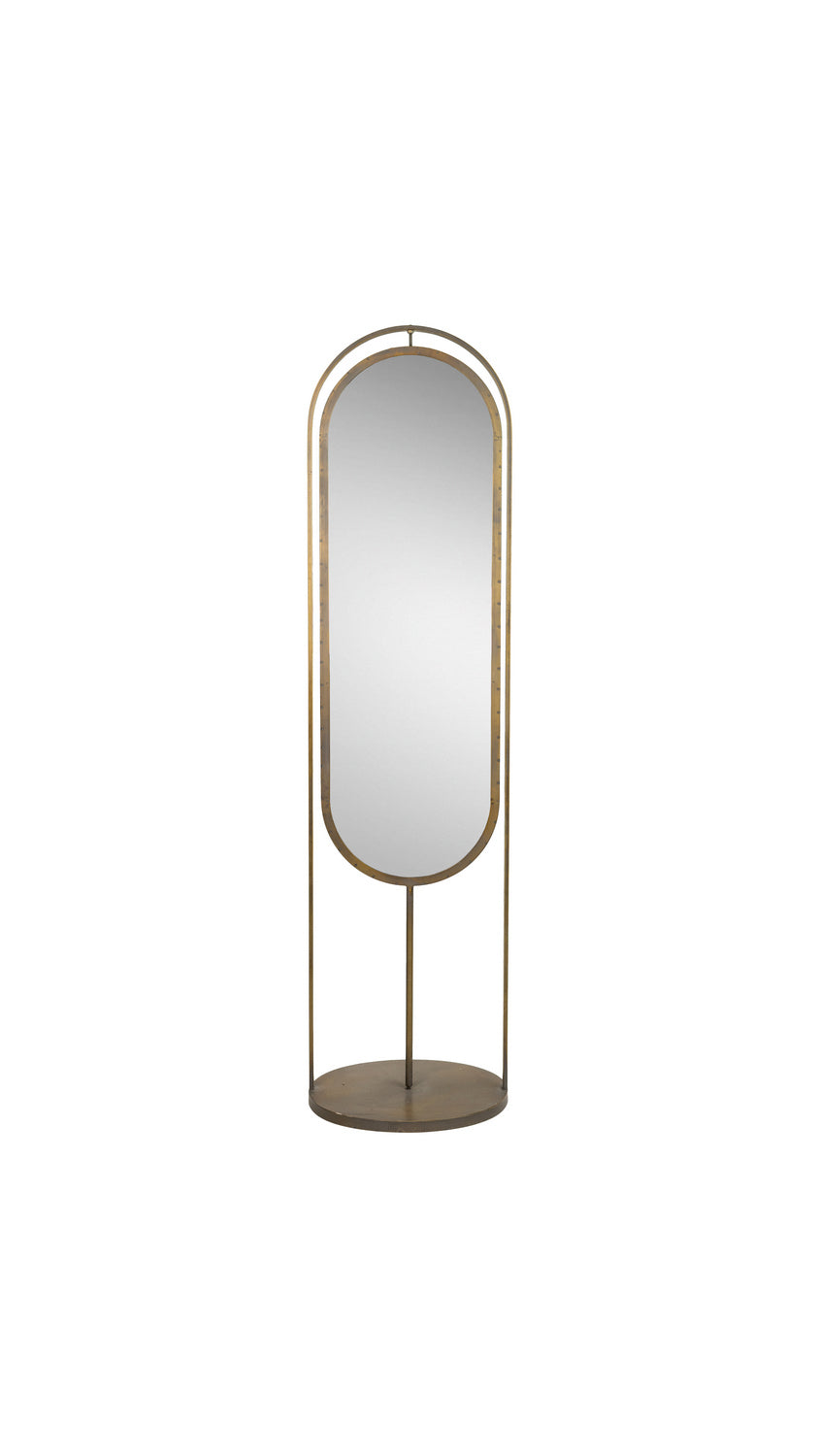 Kalalou Lighting CLA1282  Floor Mirror Mirror Bronze / Dark