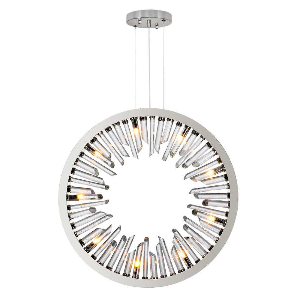 CWI Spiked 1142p26-9-613 Pendant Light - Polished Nickle