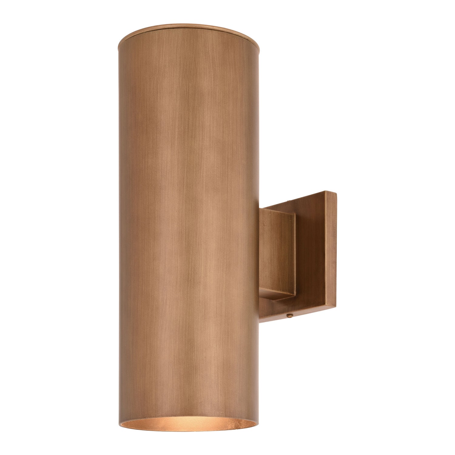 Vaxcel Lighting T0588 Chiasso Two Light Outdoor Wall Mount Outdoor Brass