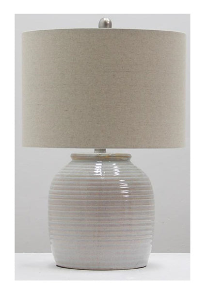 Craftmade Lighting 86258  Table Lamp Lamp White Ceramic/Brushed Polished Nickel