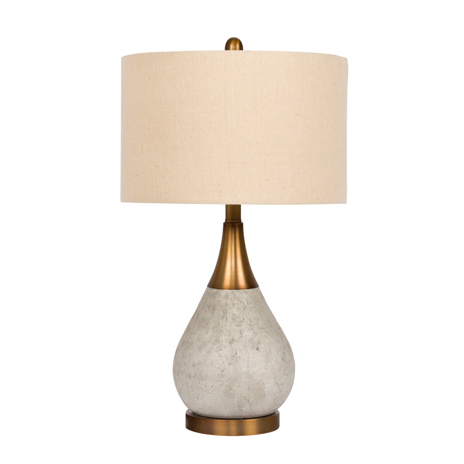 Craftmade Lighting 86237  Table Lamp Lamp Natural Concrete/Antique Brass