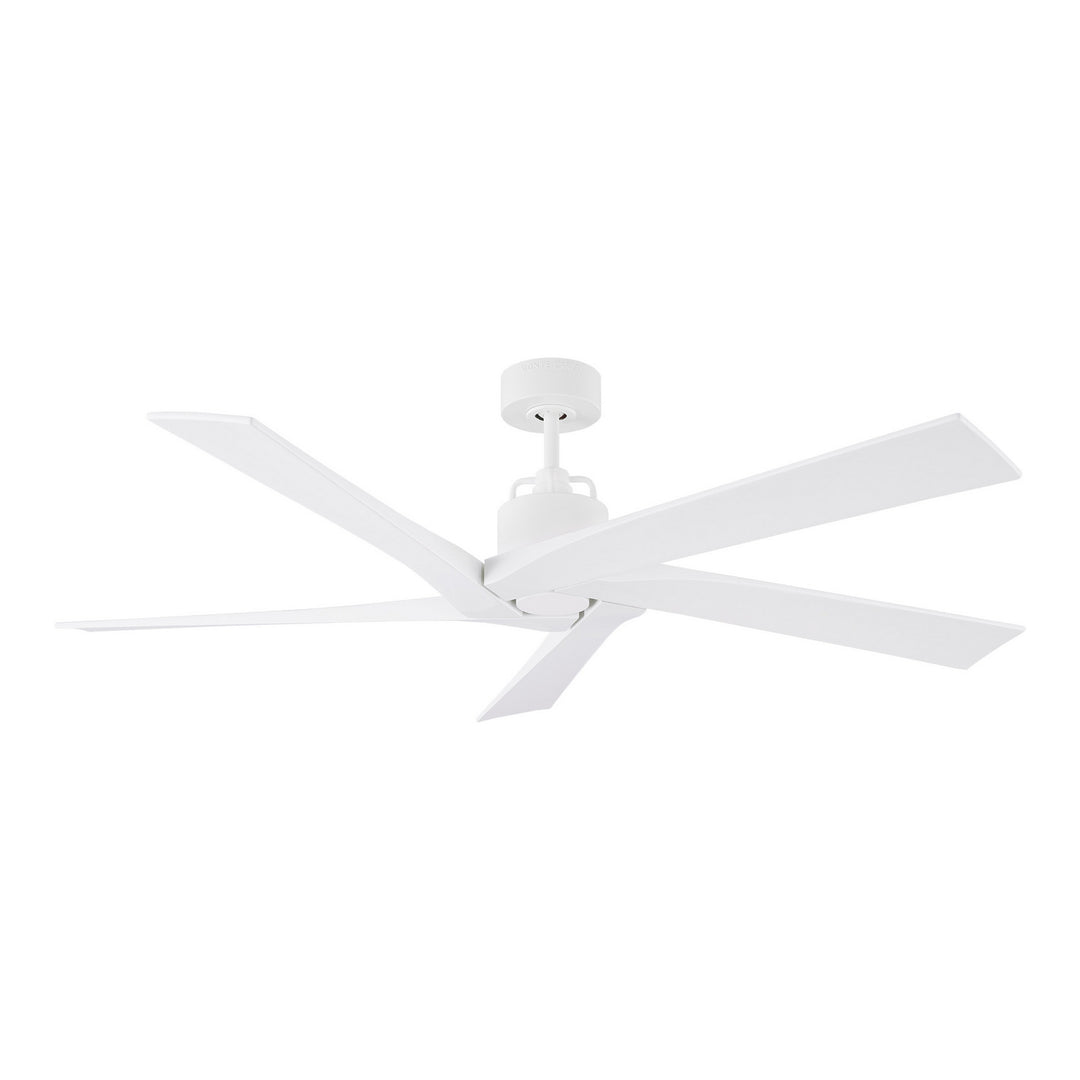 Visual Comfort Fan Aspen 56 5ASPR56RZW Ceiling Fan - Matte White, Matte White/Matte White/
