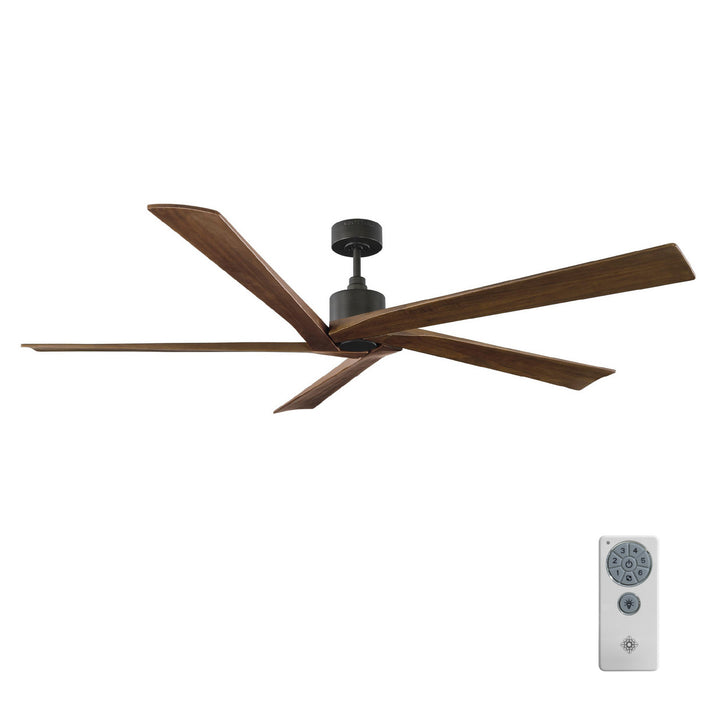 Visual Comfort Fan Aspen 70 5ASPR70AGP Ceiling Fan - Aged Pewter, Dark Walnut/Dark Walnut/