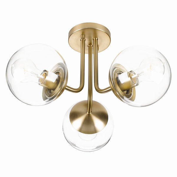 Russell Eclipse 388-015/SG/CL Ceiling Light - Soft Gold