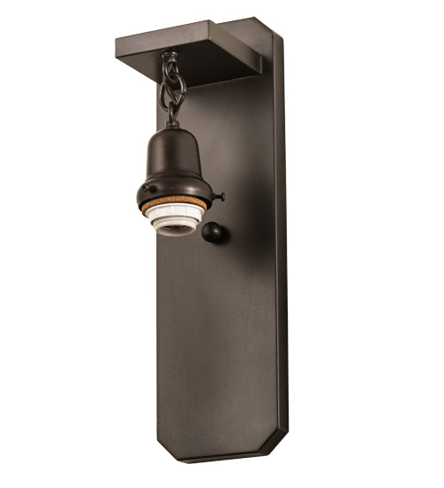 Meyda Tiffany Lighting 117286 Ean One Light Wall Sconce Utility Light Bronze / Dark