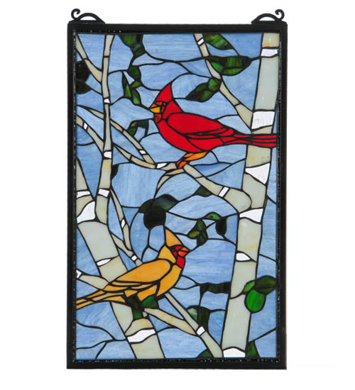 Meyda Tiffany Lighting 119436 Cardinals Window Mirror Multicolored