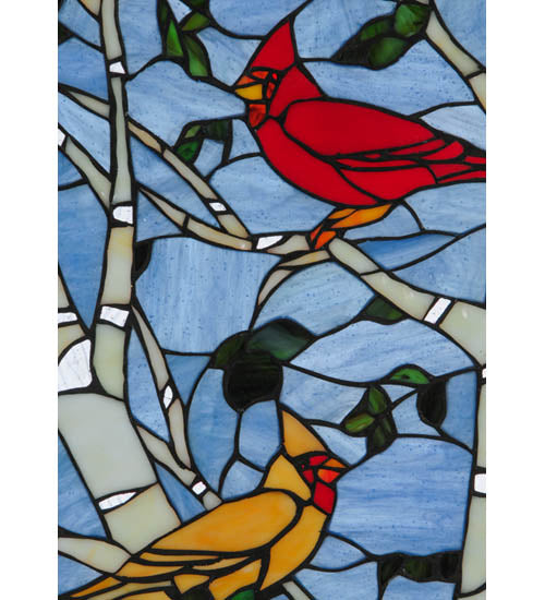 Meyda Tiffany Lighting 119436 Cardinals Window Mirror Multicolored