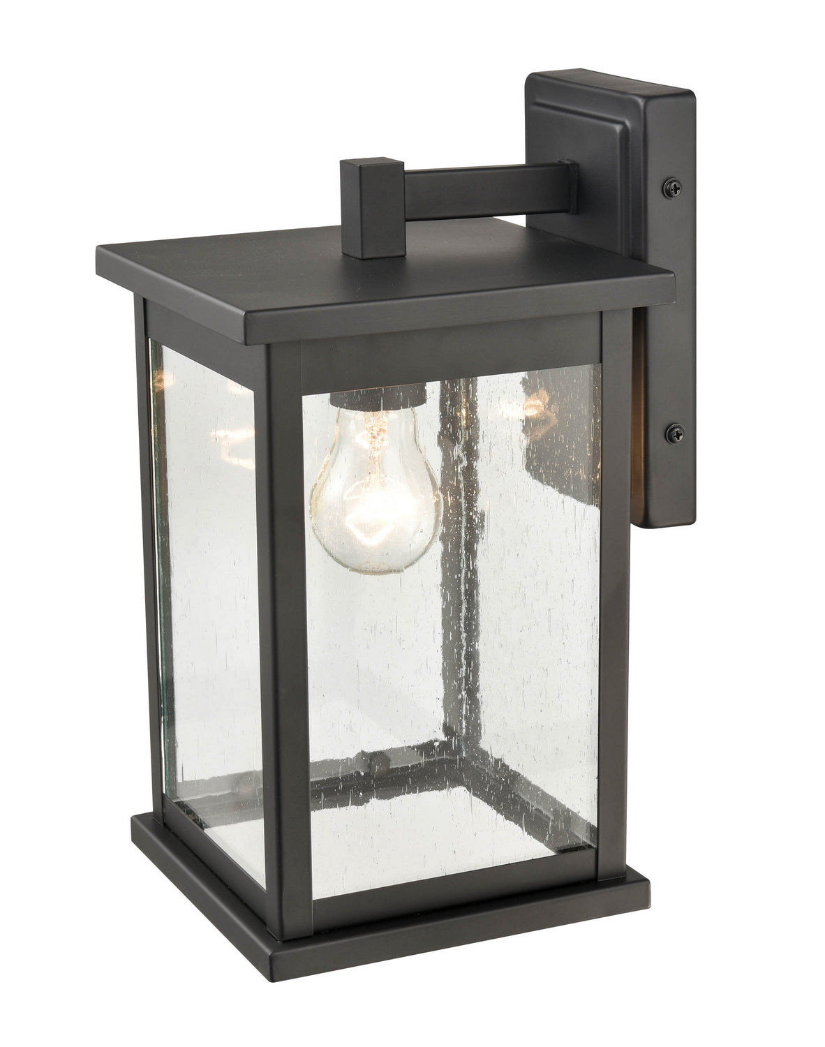 Millennium Lighting 4111-PBK Bowton One Light Outdoor Hanging Lantern Outdoor Black
