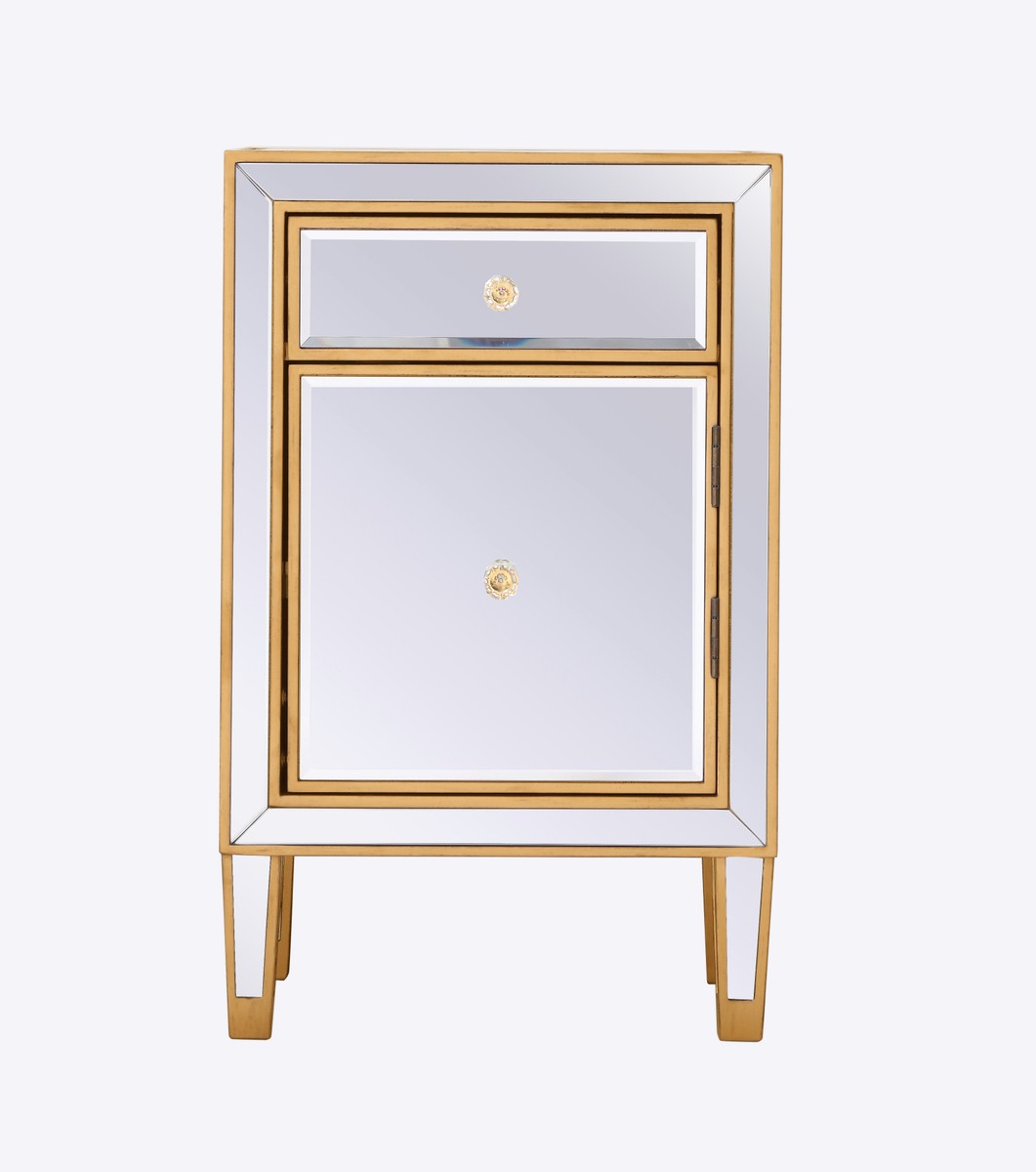 Elegant Lighting MF72035G Modern Reflexion Furniture Antique Gold