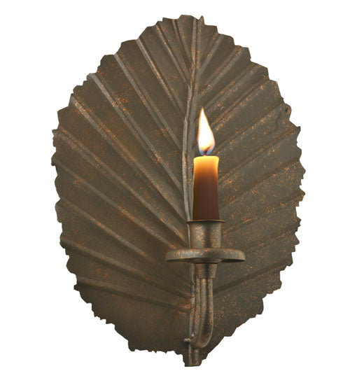 Meyda Tiffany Lighting 121102 Nicotiana Leaf Wall Candle Holder Home Decor Bronze / Dark