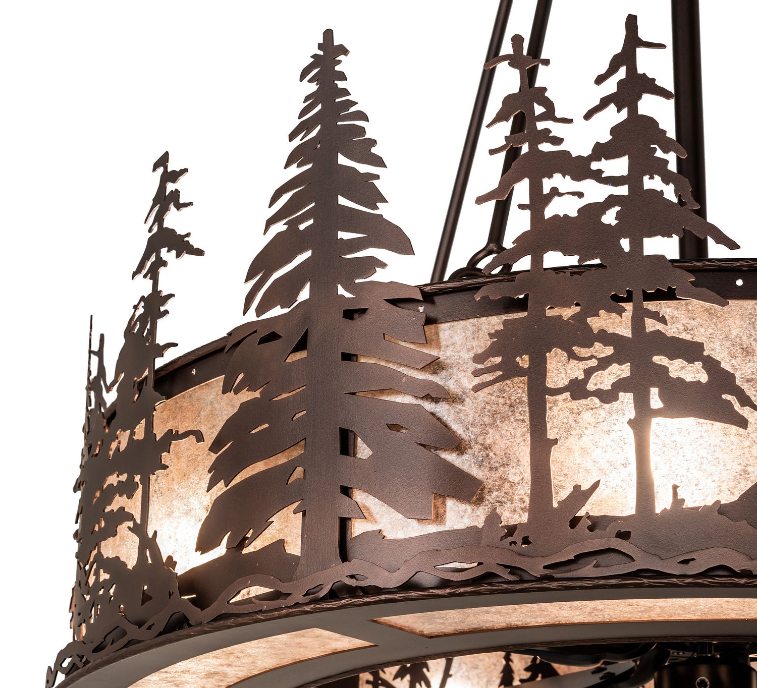 Meyda Tiffany Tall Pines 246119 Ceiling Fan - Mahogany Bronze