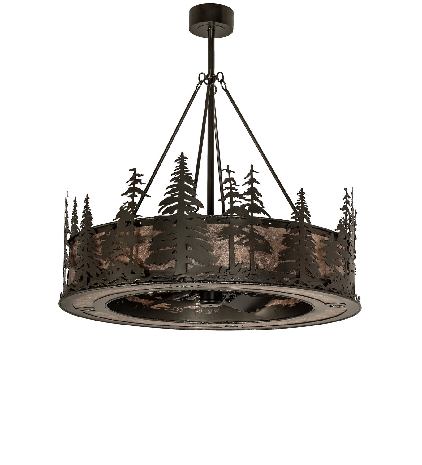 Meyda Tiffany Tall Pines 248834 Ceiling Fan - Oil Rubbed Bronze