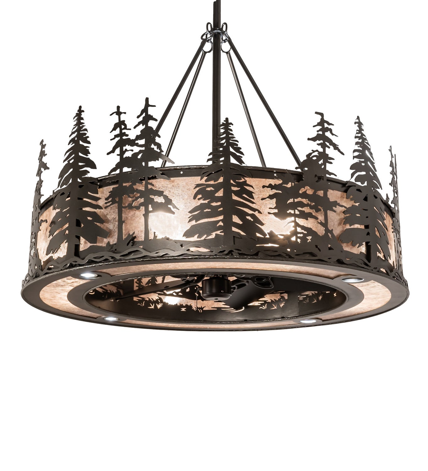 Meyda Tiffany Tall Pines 248841 Ceiling Fan - Oil Rubbed Bronze