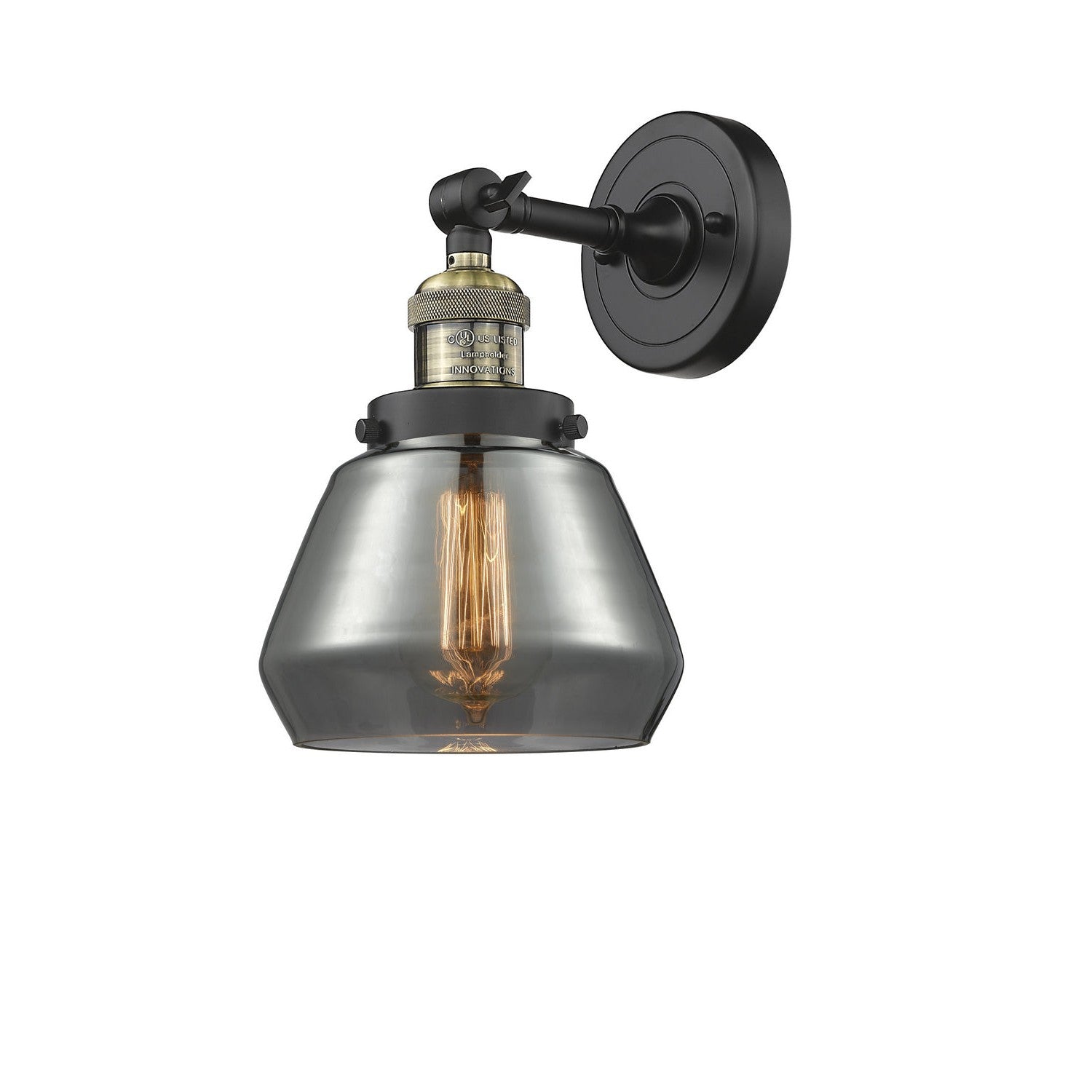 Innovations Franklin Restoration 203-BAB-G173 Wall Sconce Light - Black Antique Brass