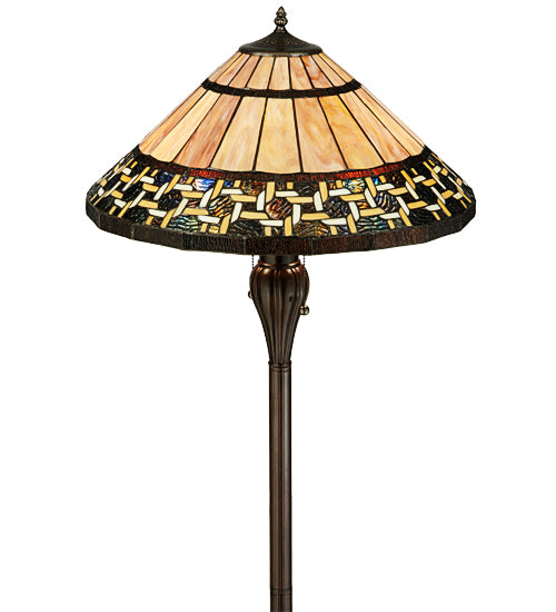 Meyda Tiffany Lighting 125113 Ilona Floor Lamp Lamp Bronze / Dark