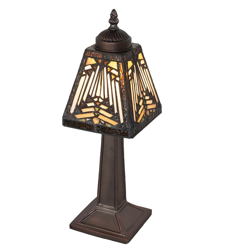 Meyda Tiffany Lighting 262807 Nuevo Mission One Light Mini Lamp Lamp Bronze / Dark