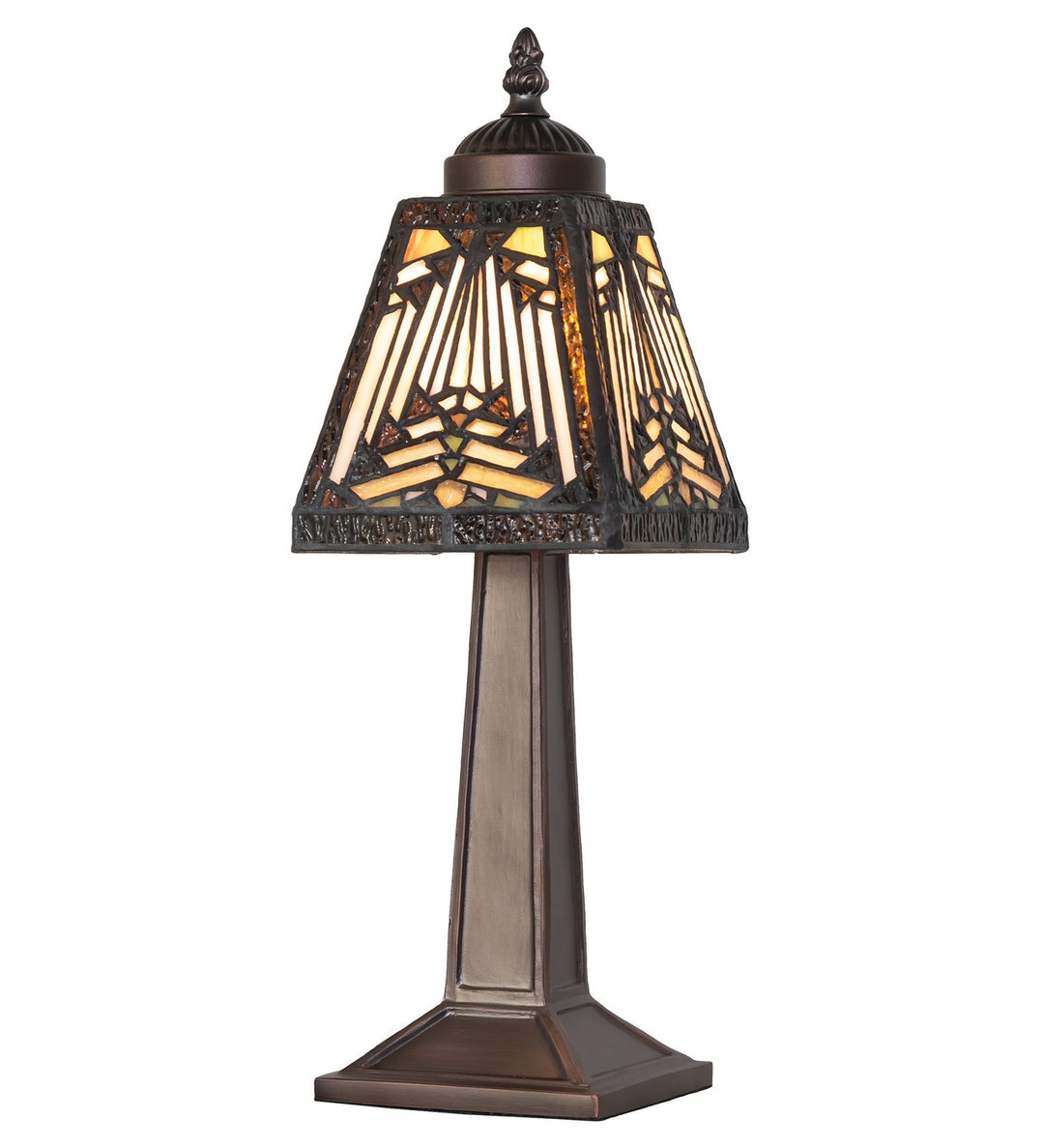 Meyda Tiffany Lighting 262807 Nuevo Mission One Light Mini Lamp Lamp Bronze / Dark