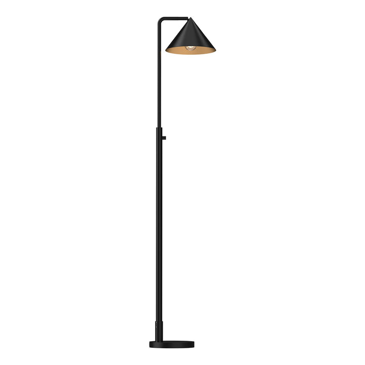 Alora Lighting FL485058MB  Remy Modern Lamp Brushed Gold|Matte Black|White