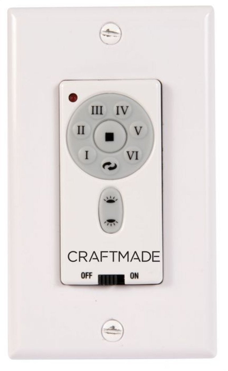 Craftmade Lighting IDC-WALL Modern Idc Remote Control Fan Flat Black