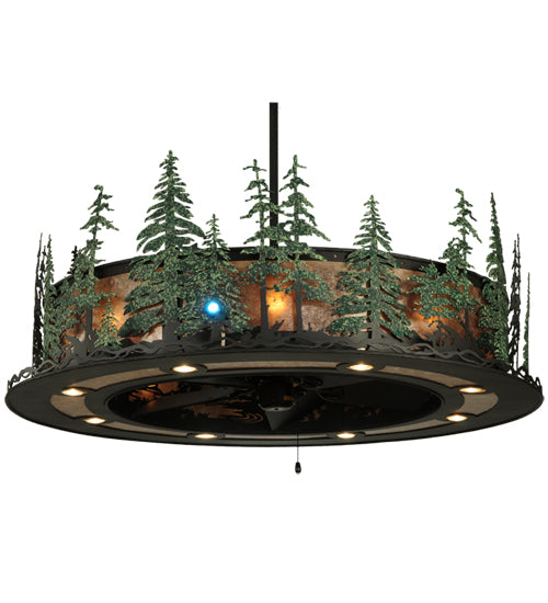 Meyda Tiffany Tall Pines 138252 Ceiling Fan - Wrought Iron