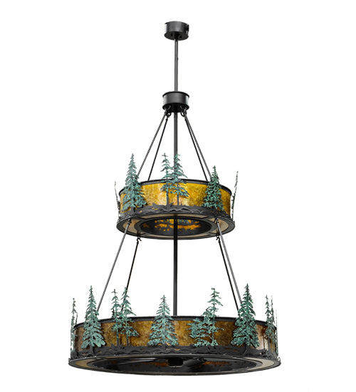 Meyda Tiffany Tall Pines 156087 Ceiling Fan - Wrought Iron
