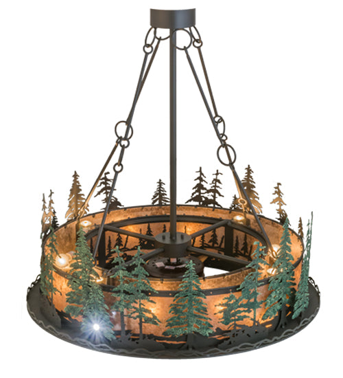 Meyda Tiffany Tall Pines 162413 Ceiling Fan - Wrought Iron