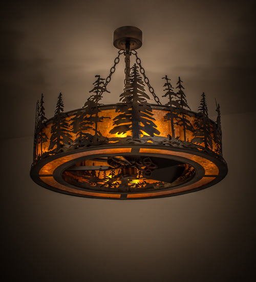 Meyda Tiffany Tall Pines 172092 Ceiling Fan - Antique Copper, Burnished