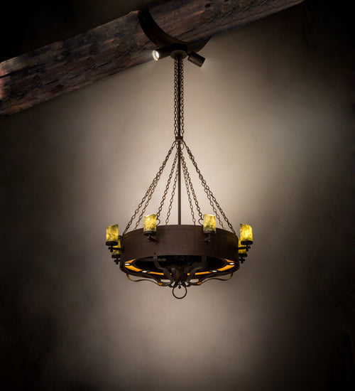 Meyda Tiffany Parnella 186779 Ceiling Fan - Rust