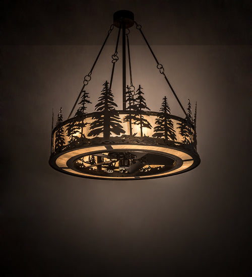 Meyda Tiffany Tall Pines 190516 Ceiling Fan - Antique Copper