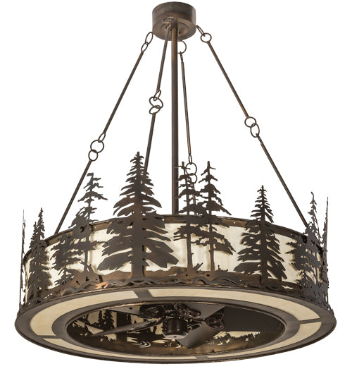 Meyda Tiffany Tall Pines 190516 Ceiling Fan - Antique Copper