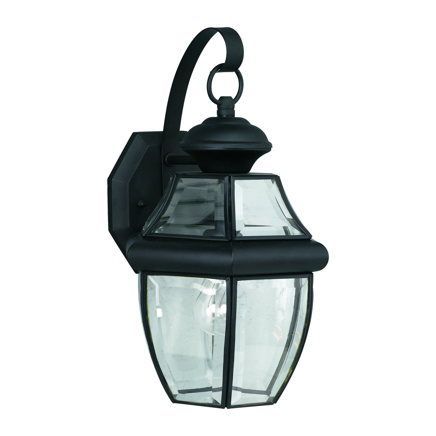 Forte Lighting 1201-01-04  One Light Outdoor Lantern Outdoor Black