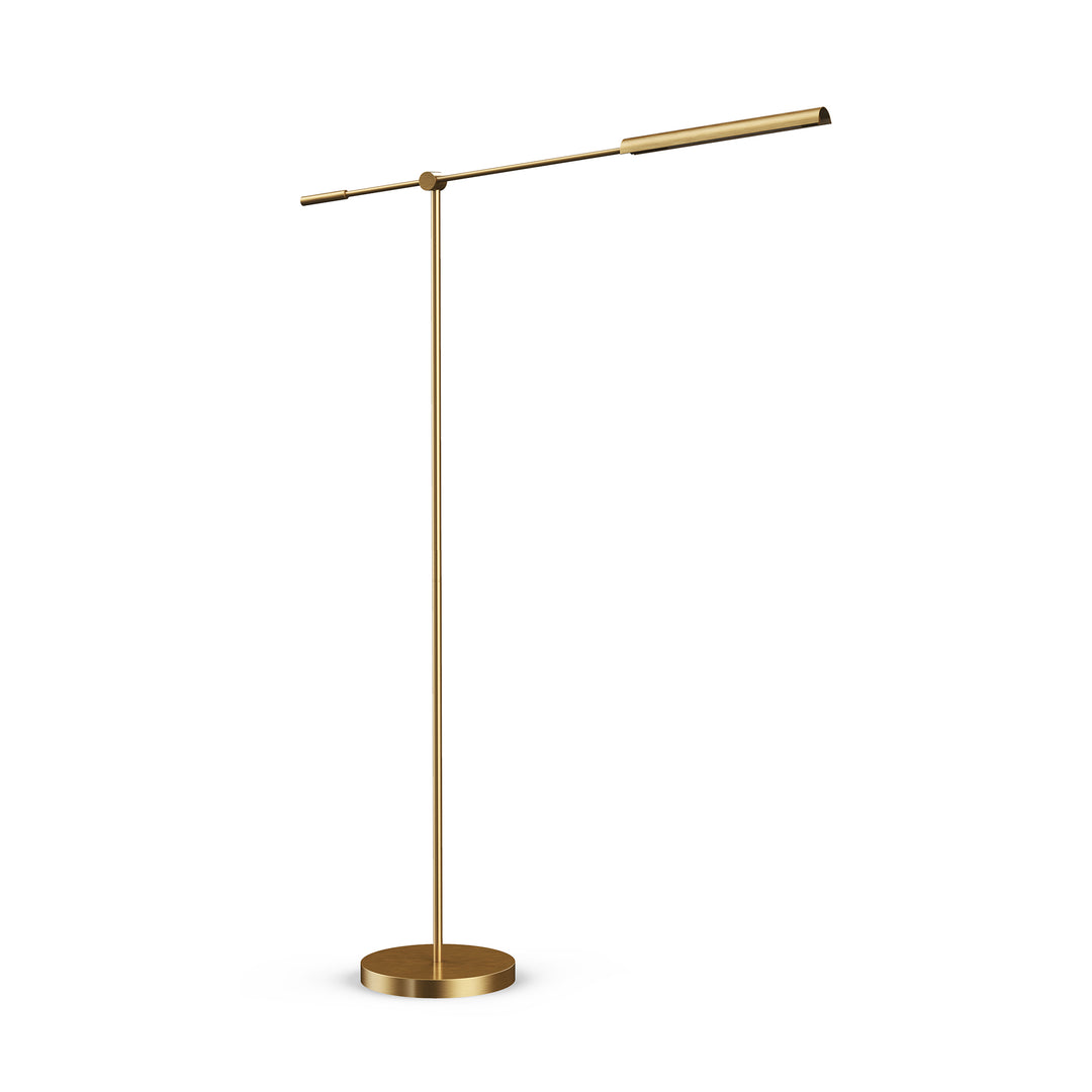 Alora Lighting FL316655VBMS Modern Astrid Lamp Metal Shade/Urban Bronze|Metal Shade/Vintage Brass
