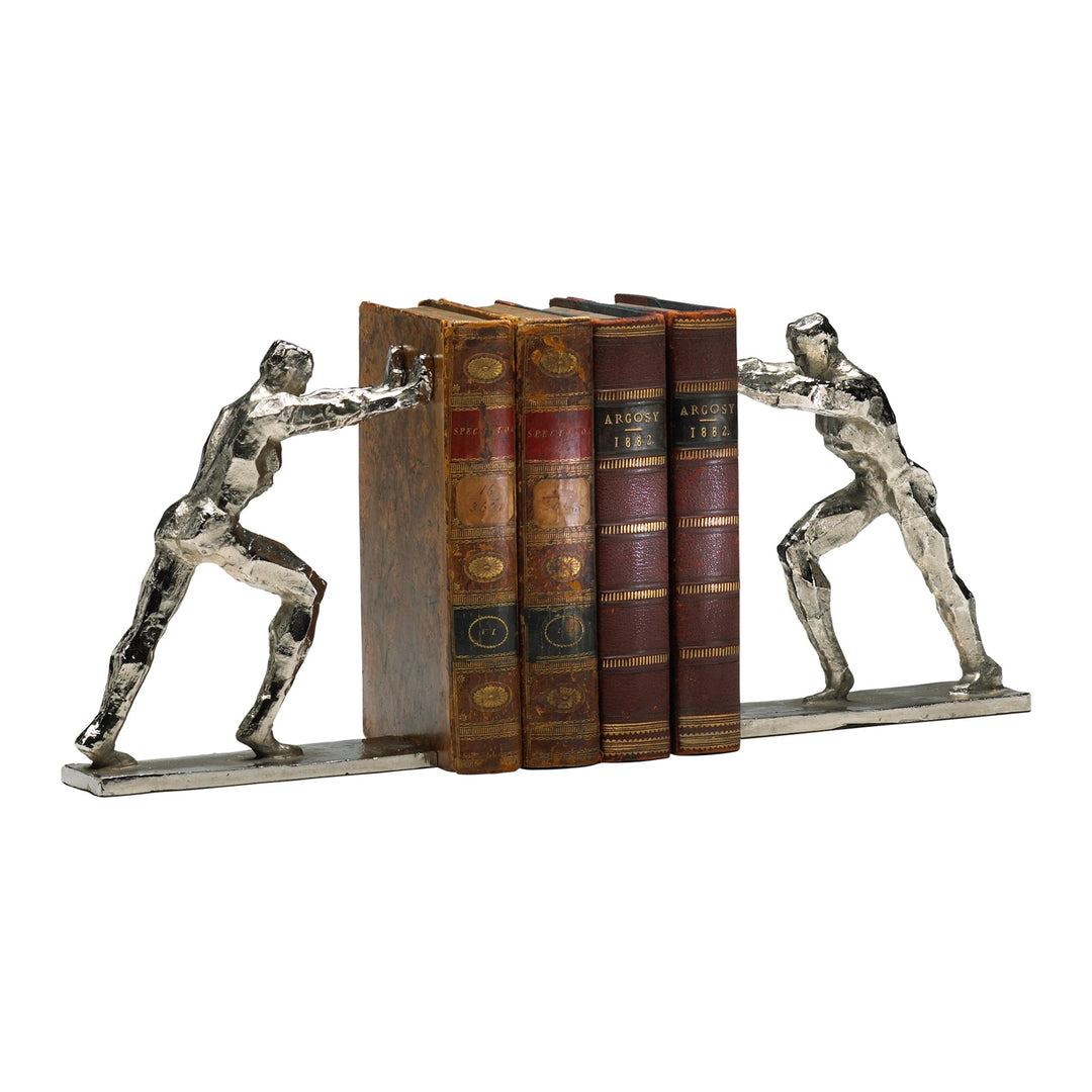 Cyan 02106 Bookends - Silver