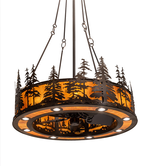 Meyda Tiffany Tall Pines 201993 Ceiling Fan - Antique Copper