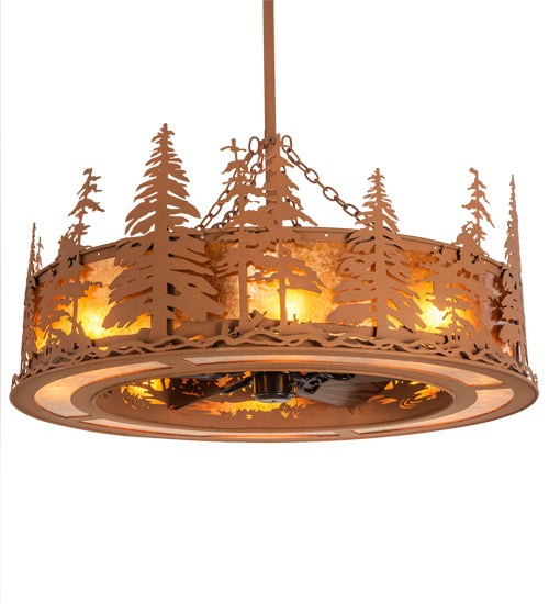 Meyda Tiffany Tall Pines 213837 Ceiling Fan - Oil Rubbed Bronze
