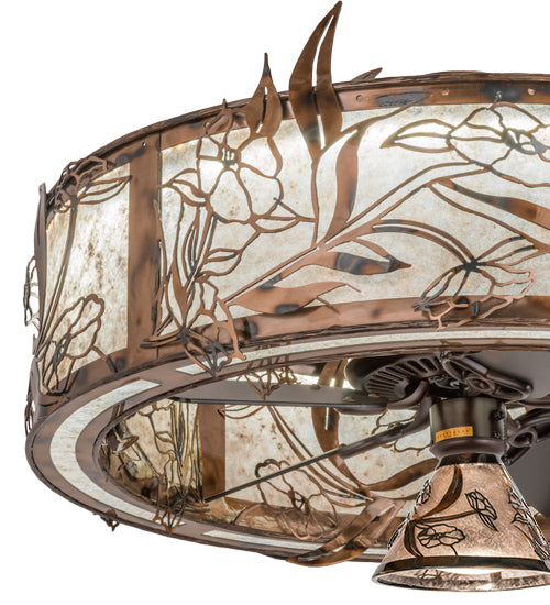 Meyda Tiffany Lady Slipper 232728 Ceiling Fan - Brass Tint