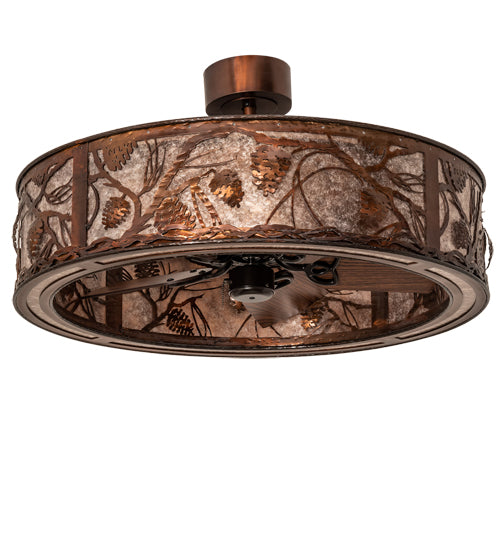 Meyda Tiffany Whispering Pines 239188 Ceiling Fan - Vintage Copper