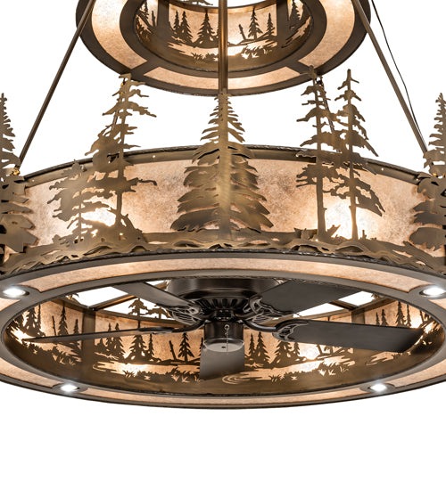 Meyda Tiffany Tall Pines 239525 Ceiling Fan - Antique Copper