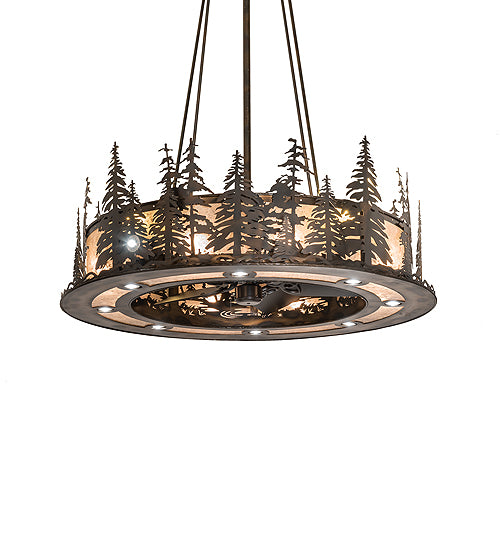 Meyda Tiffany Tall Pines 242619 Ceiling Fan - Antique Copper