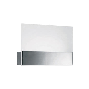 Jesco Thoughts WS603S Wall Light - Satin Nickel and Frosted Glass