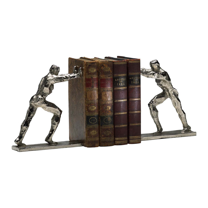 Cyan 02106 Bookends - Silver