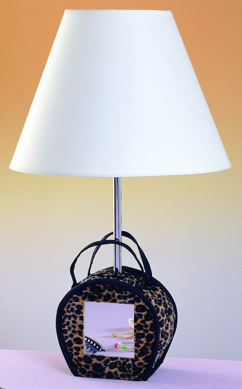 Cal Lighting BO-5660 Purse One Light Table Lamp Lamp Black
