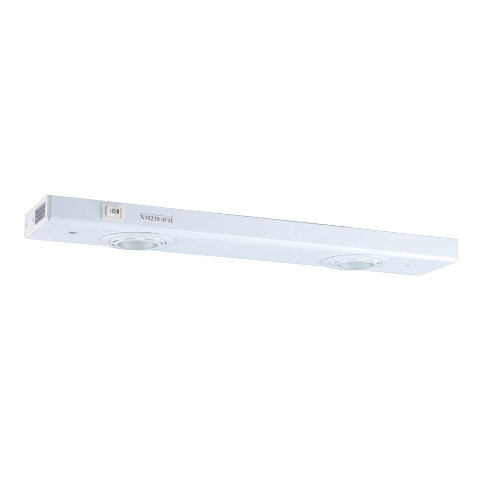 Jesco Lighting XM218-WH Light Strip Two-Light Xenon Light Strip Decor White