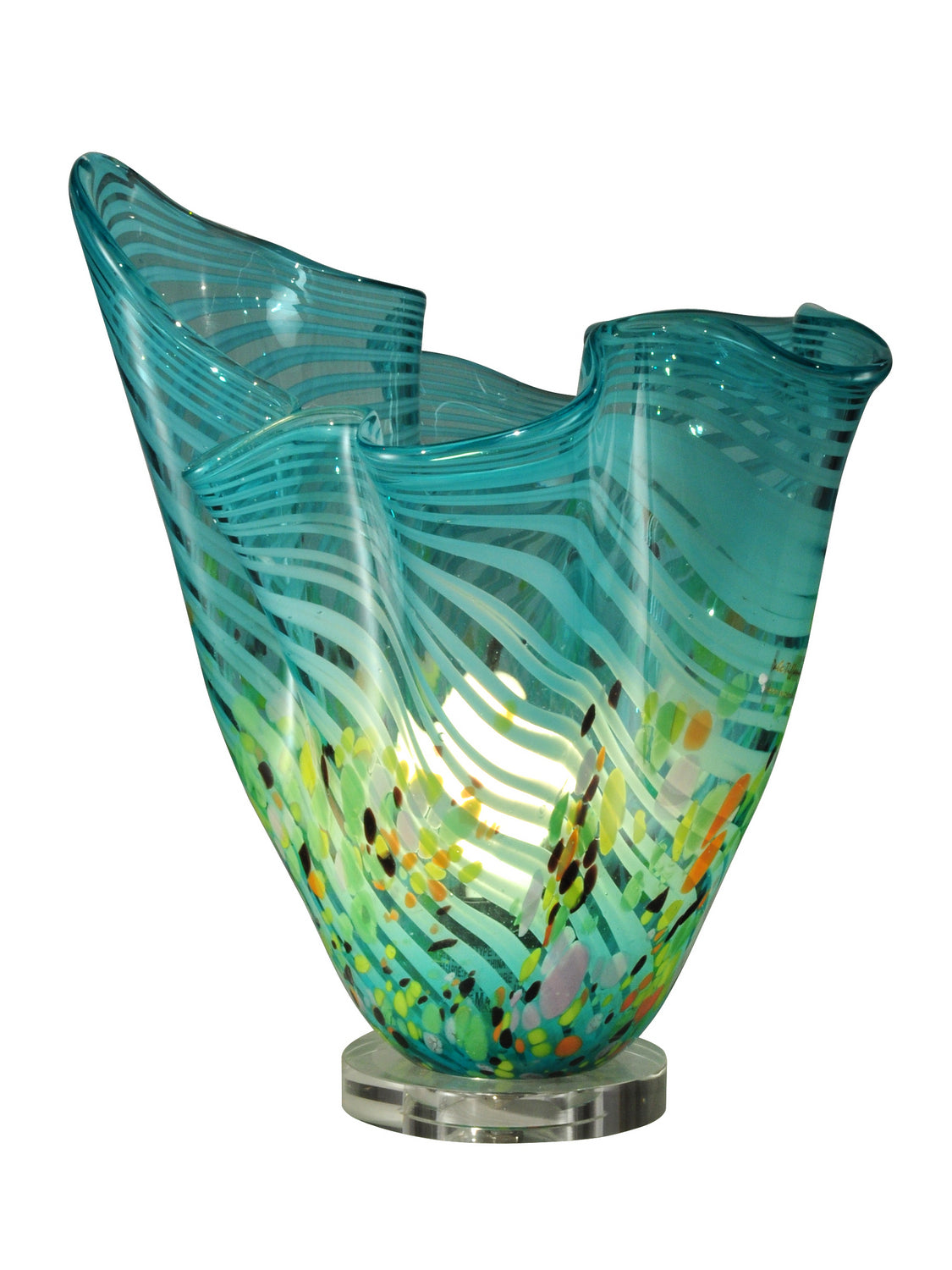 Dale Tiffany AA12373 Favrile Art Glass Lamp Multi Color